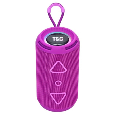 Bluetooth колонка портативна TG656 FM-радіо, потужна переносна акустична колонка. Колір: фіолетовий
