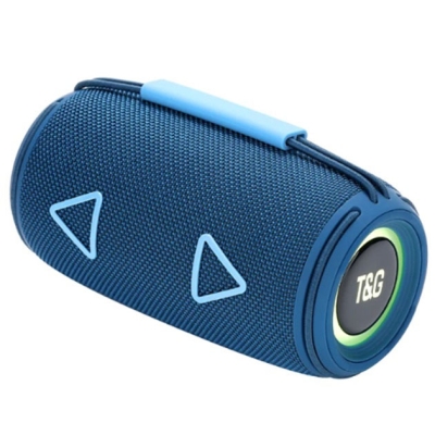 Bluetooth-колонка TG657 з RGB підсвічуванням 1500 mAh, музичні стовпчики для вулиці. Колір: синій