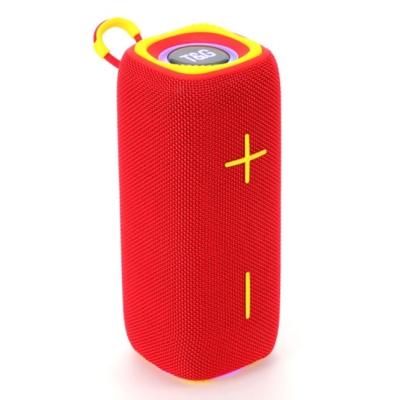 Портативна Bluetooth колонка TG654 8W з підсвічуванням, блютуз колонка для вулиці. Колір: червоний