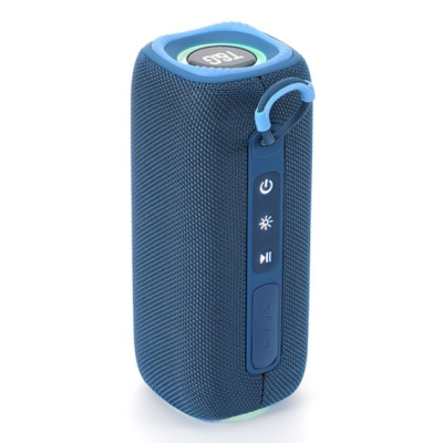 Портативна колонка Bluetooth TG654 8W з підсвічуванням, Акумуляторна колонка для музики. Колір: синій